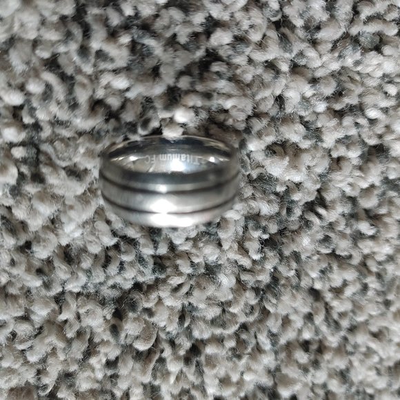 Wedding Band Size 8.5 TITANIUM FC Ring - Picture 6 of 7